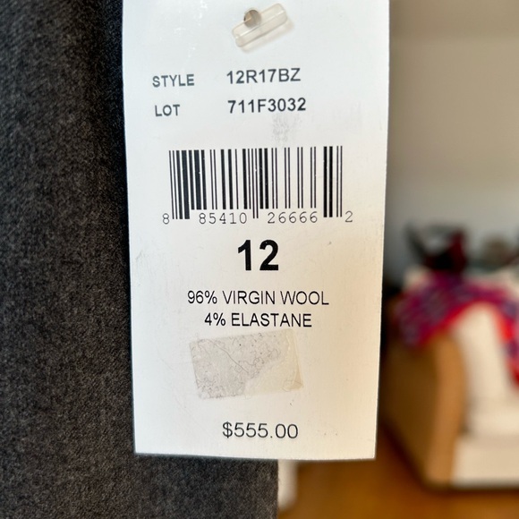 Ralph Lauren Grey Wool Flannel Trousers - Picture 6 of 6
